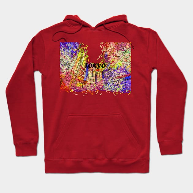 Tokyo Japan Hoodie by theerraticmind